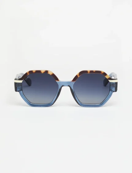 TIWI VALETTE Tricolor Vintage Tortoise/Blue/Beige