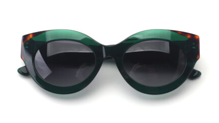 gafas de sol de mujer de acetato verde
