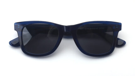 gafa de sol cuadrada de color azul unisex juvenil