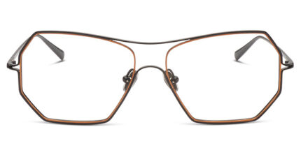 gafa metalica hexagonal moderna de vista