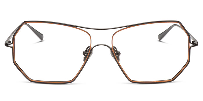 gafa metalica hexagonal moderna de vista