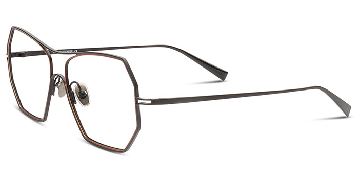 gafa metalica hexagonal moderna de vista