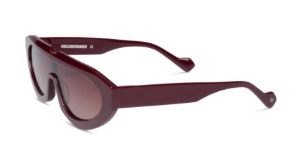 gafas de sol rojas estilo pantalla estrechas de moda