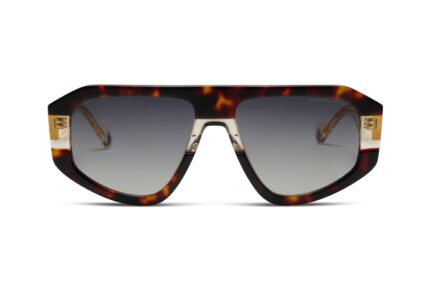 gafas de sol oversize de caballero color havana y transparente