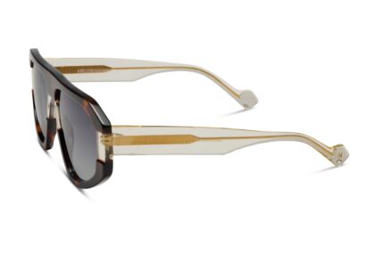 gafas de sol oversize de caballero color havana y transparente