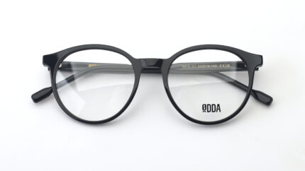 gafa de vista redonda unisex acetato negro