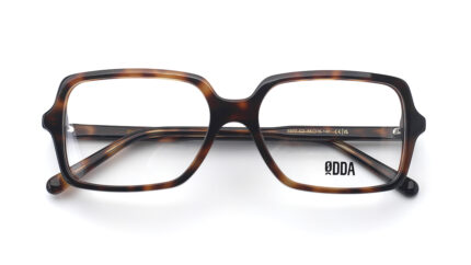 gafa de vista rectangular havana unisex de pasta