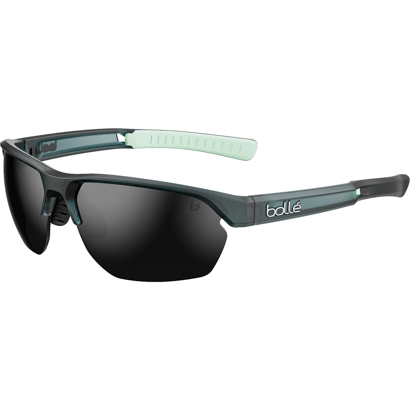 VICTUS_Storm Grey Frost-TNS Gun-01 gafa de sol deportiva unisex negra con las lentes grises envolvente
